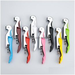 Openers Red Wine Bottle Opener Fruit Pockets Seahorse Folding Knife Durable Strong Stainless Steel Openers 1Sm F2 Drop Delivery Home Dhswl