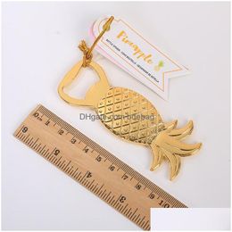 Openers Kirsite Cartoon Openers Pineapple Shaped Plated Gold Beer Bottle Opener Wine Promotion Gift Pattern 2 2Lt J2 Drop Delivery H Dhu3K