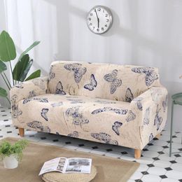 Chair Covers Butterfly Pattern Print Stretch Sectional Armchair Seat Cover Sofa Polyester Fabric Soft Slipcovers Elastic Couch