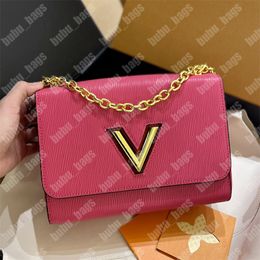 Womens Designer Shoulder Bags Fashion Twist Denim Handbags Purses Wallet Classic Chain Cross Body Messenger Bag Luxury Brand Tote Handbag