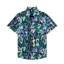 23ss LUXURY Designer Shirts Men's Fashion Tiger Bowling Tshirt Hawaii Floral Casual Silk Shirts Men Slim Fit Short Sleeve Dress Shirt 98765