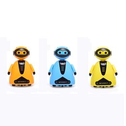 RC Robot Inductive Electric with LED Light Auto Induction Car Follows Black Line Novelty Intelligence Development Track Vehicle Toy 221122