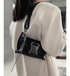 Evening Bags Light Luxury Retro High-end Underarm Bag Women's Niche Design Elf Girl Genuine Leather Shoulder Handbag