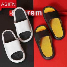 Asifn Sippers Men Platform Shoes Pvc Soft Indoor Home Slides For Men Antislip Summer Sandals Women Bathroom Fashion Shoes J220716