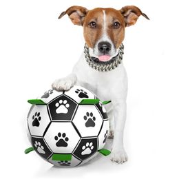 Dog Toys Chews Teething Balls Durable IQ Puzzle Chew toys for Puppy Small Large Teeth Interactive 6.5in Soccer Toy Ball 221122