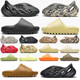 Masculino sandálias slides corredores de espuma corredores Ararat Slipers chinelos lisos lisos óssea de areia de espuma de espuma de borracha oeste de verão marrom em Promoção