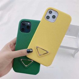 IPhone12 Mini Case Designer Triangle Print Pattern Is Suitable for Iphone 12 Pro Max 11 Xr Xs Max 7 8 Mobile Phone Protection Case312a