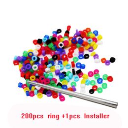 Other Bird Supplies 200 pcs Bird Ring Leg Bands for Parrot Finch Canary Gouldian diameter 3mm 4mm 5mm Bird foot Ring Color random delivery 221122