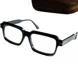 Sunglasses Frames Fashion Unisex Rectangular Fullrim Frame 54-17-145 Imported Pure-Plank For Optical Prescription Eyeglasses