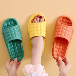 Slippers Home Slip On Flats Men El Indoor Floor Flat Shoes Female Slides Summer Non-slip Family Bathroom Sandal Homestay