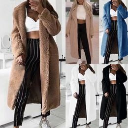 Women's Fur Faux Teddy Coat Women Autumn Winter Casual Plus Size Long Jacket Female Thick Warm Outwear Oversize mujer chaqueta 221123