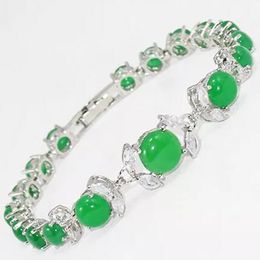 Exquisite Jewellery Wholesale Price White Green Jade Bracelet