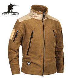 Men's Jackets Mege Brand Clothing Tactical Army Military Fleece Jacket and Coat windproof Warm militar jacket coat for winter 221122