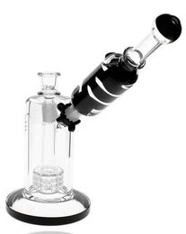 Vintage Glycerin Coil Glass Bong Water Hookah Smoking Pipe 9.1inch Percolator Dab Rig with bowl original factory can pur customer logo by DHL UPS CNE