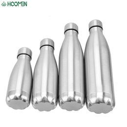 Water Bottles Cold Cola Single Wall Stainless Steel 350ML 500ML 750ML 1000ML Outdoor Travel Sports Drink 221122