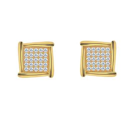 Men Women Earrings Gold Plated S925 Sterling Silver Moissanite Diamond Earrings Studs Nice Gift