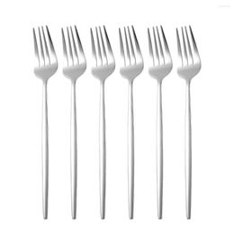 Dinnerware Sets 6-piece Golden Cutlery Set Stainless Steel Household Fork Bright Color Kitchen Dishwasher Safe