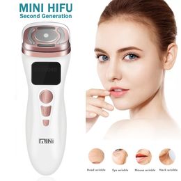 Home Beauty Instrument Mini HIFU Machine Ultrasound RF Fadiofrecuencia EMS Microcurrent Lift Firm Tightening Skin Wrinkle Care Product 221122