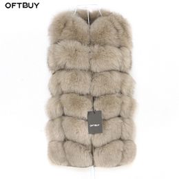 Women's Fur Faux OFTBUY Spring Real Vest Women Sleeveless Winter Jacket Gilet Natural Coat Bodywarmer Waistcoat Thick Warm Streetwear 221123