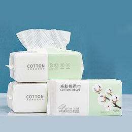 Tissue 1Pack Disposable Face Towel Cotton Soft Dry and Wet Makeup Remover Pads Cleansing Tool 221121