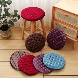 Chair Covers Velveteen Stool Surface Set Hood Small Round Cushion Seat Household El Non-slip Mat Bench