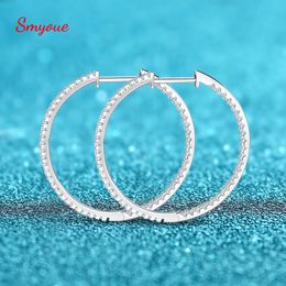 Hoop Huggie Smyoue 086288CT Full Enternity Earring for Women Sparkling Lab Diamond Earrings S925 Sterling Silver Jewellery 221119