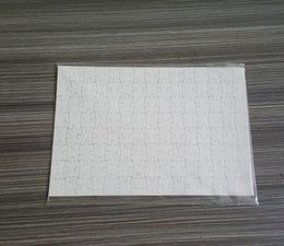 Sublimation DIY Blank Puzzles White Puzzle Party A4 Size Love Heart Jigsaw Heat Printing Transfer Handmade DH9895