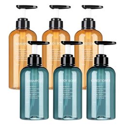 Liquid Soap Dispenser 3pcs Bottle Set Hand Sanitizer Shampoo Body Wash Shower Gel Outdoor Travel Tools 300ML/500ML 221123