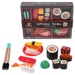 Kitchens Play Food Children's Simulation Japanese Sushi Pretend Toys Mini Set For Kids 221123