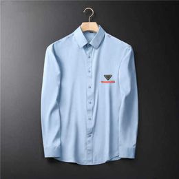 Men's Dress Shirts designer 2021 spring men's shirts solid Colour professional long sleeves business trend simple fashion coat men M-3XL#HSC19 PFN0