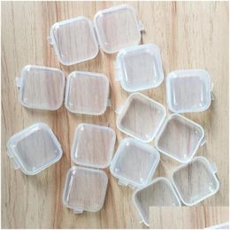 Packing Boxes Small Containers With Lids Beads Storage Organisers Clear Plastic Boxes For Items Diamond Drop Delivery Office School Dh5Gs