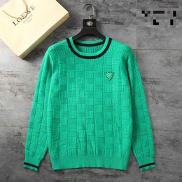 2022Designer Pullover Luxus Herren Frauen Jacquard Stripe Man Paris Fashion T -Shirt Top Quality Tees Street Langarm Luxusfarben
