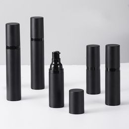 Empty Black Frosted Plastic AS Spray Pump Bottles Airless 15ml 30ml 50ml Dispenser for Cosmetic Liquid/Lotion SN308