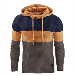 Men's Hoodies Sweatshirts Spring Autumn Articles European Beauty Long Sleeve Warm Patchwork Color Streetwear Sweatshirt 221123