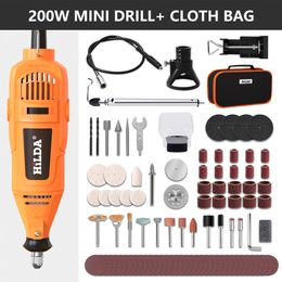 Electric Drill HILDA Rotary Tool Grinder Engraver Pen Mini Grinding Machine Accessories 221122
