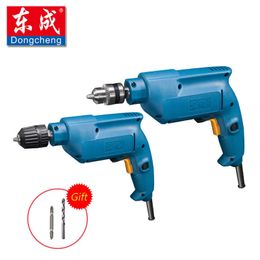 Dongcheng Electric Drill 10mm Variable Speed Hand 500W For Wood Plastic Metal Speed 0-2600rpm