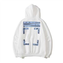 Offs Mens Hoodies Sweatshirts 2024autumn Hoodie Brand Off Pullover Hooded Gilded Plastic and Womens Couples Whiteoff Print Arrows X White T shirts sf