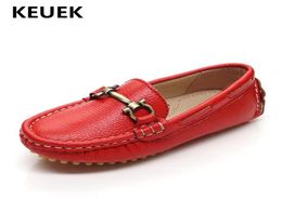 New Spring Dress Shoes Children Comfortable Baby Toddler Casual Loafers SlipOn Genuine Leather Boys Girls Kids Flat Shoes 04300o