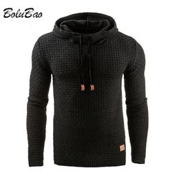 Men's Hoodies Sweatshirts BOLUBAO Brand Male Plaid Hooded Sweatshirt Mens Tracksuit Sweat Coat Casual Sportswear Hoodie 221123