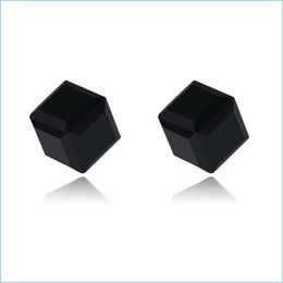 Other No Hole Magnet Stud Earrings Crystal Diamond Cube Clip One Women Men Fashion Jewellery Drop Delivery Dhwhf