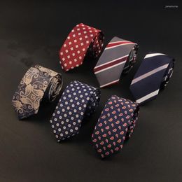 Bow Ties Korean Version Of The British Men's Decorative Tie Fashion Narrow Waterproof Wedding Trendy 6CM High Quality Polyester Silk