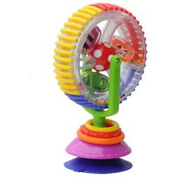 Rattles Mobiles Baby Toy Three-color Model Rotating Ferris Wheel Stroller Dining Chair Educational Toys For Gift 221122