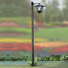 Solar Power LED Pathway Lights Lamp Garden Yard Landscape Walkway Lighting Retro Street Light Outdoor Decoration