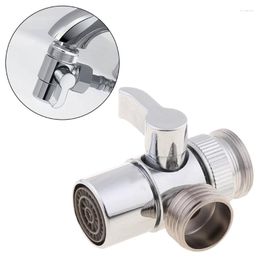 Kitchen Faucets Bathroom Brass Sink Valve Diverter Faucet Splitter To Hose Adapter M22 X M24