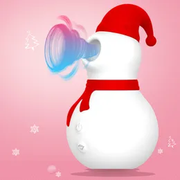 Christmas Gift Snowman Clitor Sucking Vibrators Nipple Clit Sucker Stimulator Vibration Suction Vibrador Sex Toys for Woman