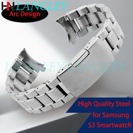 Watch Bands Arc Cruved Ends Stainless Steel Band 14 16 18 19 20 21 22 24 Mm Universal Strap Wristband Replacement Accessories 221122