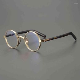 Sunglasses Frames Vintage Glasses Frame Men Pure Titanium Round Designer Optical Eyeglasses Myopia Reading Women Prescription Clear Eyewear