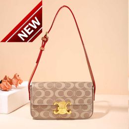 Women's Designer Bags Bag Lady 2023 New Triumphal Arch Printed One Shoulder Stick Fashion Underarm Small Square Factory Direct Sales