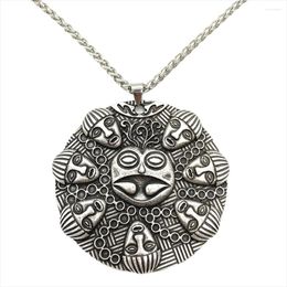 Pendant Necklaces Buddha Ogma Medallion Om Yoga Buddhism Large Talisman Necklace Amulet Jewellery Dropship Supplier 2022