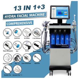 2023 Oxygen Jet Peel Spray Gun Hydrosfacial Microdermabrasion Oxygen Injection High Frequency Machine Facial Device Ultrasound Skin Scrubber Equipment